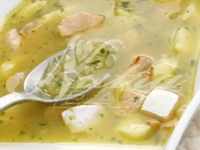 Sopa de Pescado con Arroz Integral